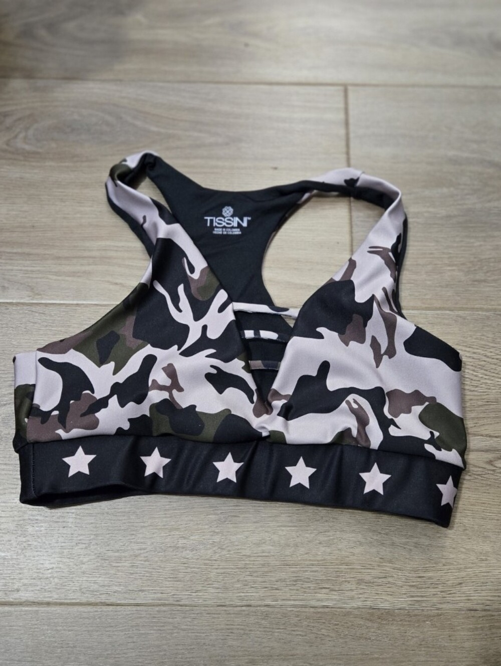 Tissini Y2K Streetwear Athleisure Tactical Chic Millitary Sports Bra Size Medium